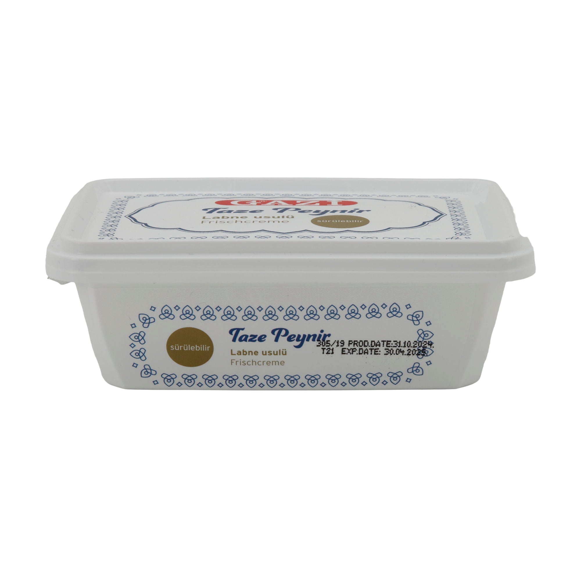 Frischcreme Gazi Taze Peynir Labne usulü | Frischcreme | Nach Labne-Art, streichfähig | 200 g GAZI